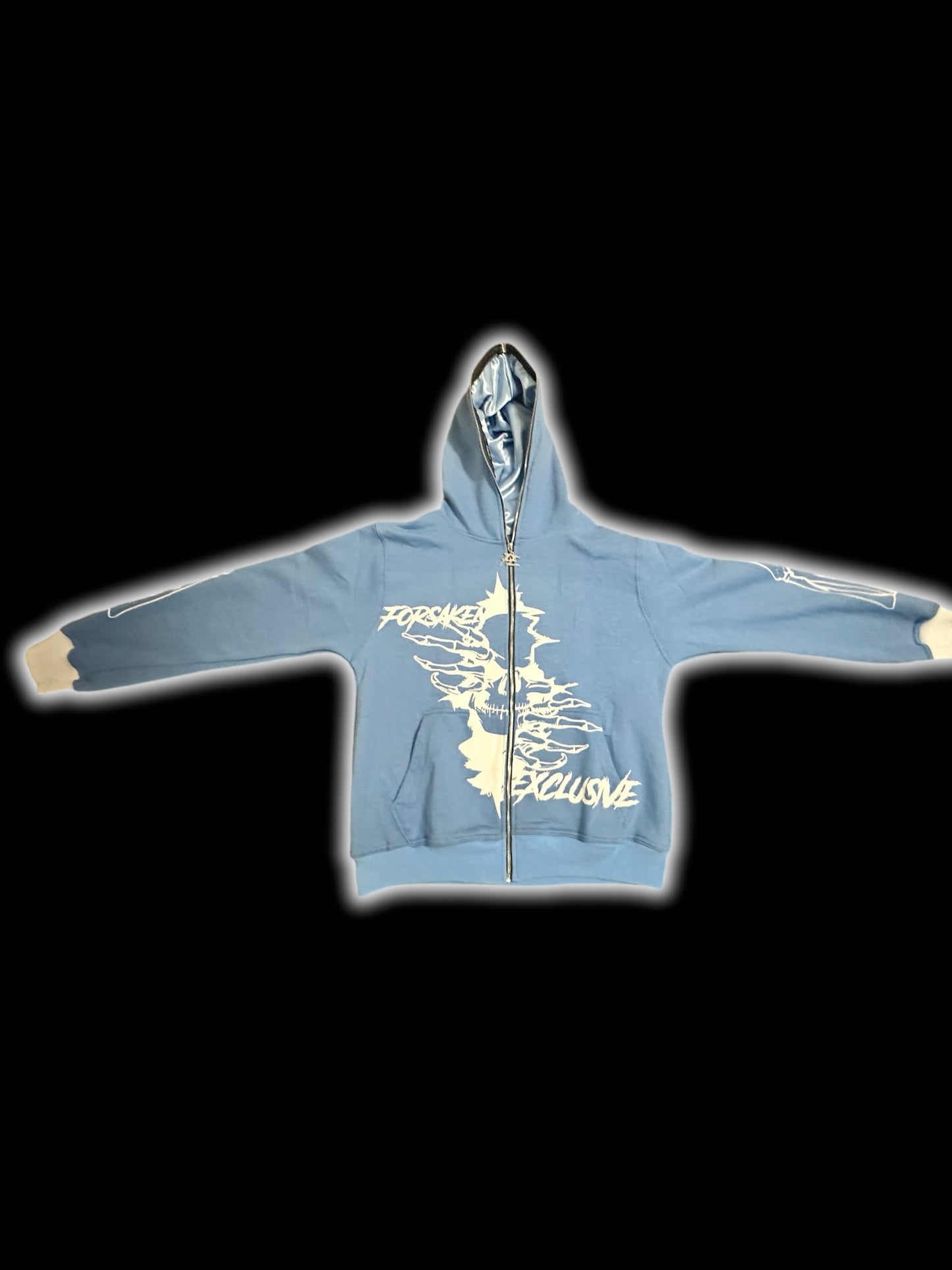 SKY BLUE ETERNAL BLOOM FULLZIPS