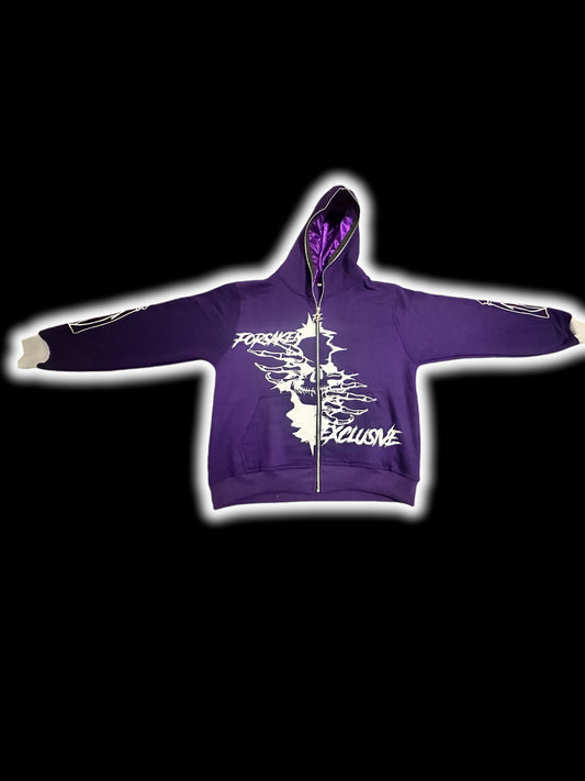 PURPLE ETERNAL BLOOM FULLZIPS